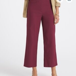 Tribal Women's Dark Red Cropped Pants